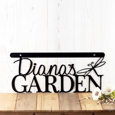 Custom Made Personalized Garden Sign, Mother's Day, Garden Decor, Dragonfly, Butterfly, Bumble Bee, Ladybug