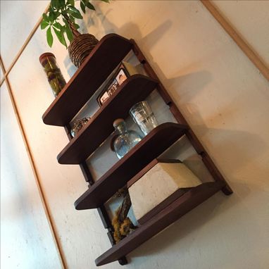 Custom Made Walnut Cantilever Shelf
