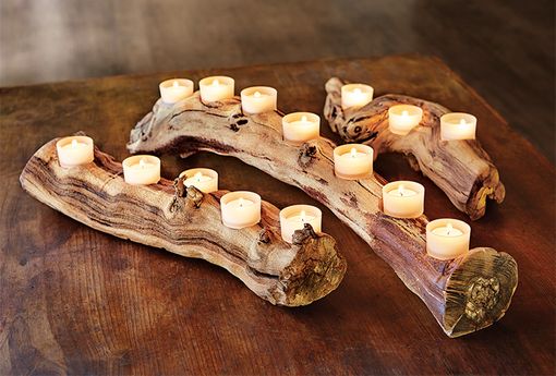 Custom Made Grapevine 3 Candle Holder - Trefoil - Made From Retired California Grapevines