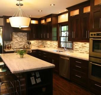 Hand Made Mission Style Solid Oak Kitchen Cabinets by R ...