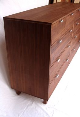 Custom Made Mecray Dresser In Walnut Midcentury Modern On Sale