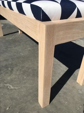 Custom Made Solid White Oak Bench