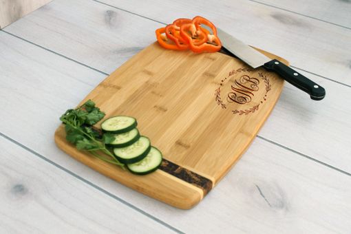 Custom Made Personalized Cutting Board, Engraved Cutting Board, Wedding Gift – Cb-Bamm-Cmb Monogram Family