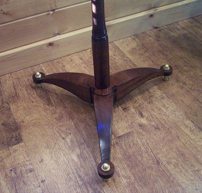 Custom Made Music Stand In Sapele And Brass