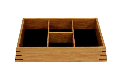 Custom Made Valet Box | Solid Cherry With Wenge Splines