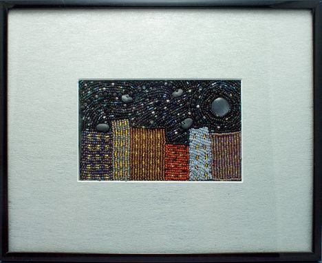 Custom Made Bead Embroidered Painting