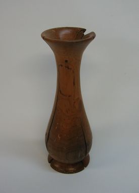 Custom Made Distressed Apple Wood Vase