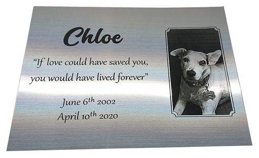 Custom Made In Memory Pet Plaque