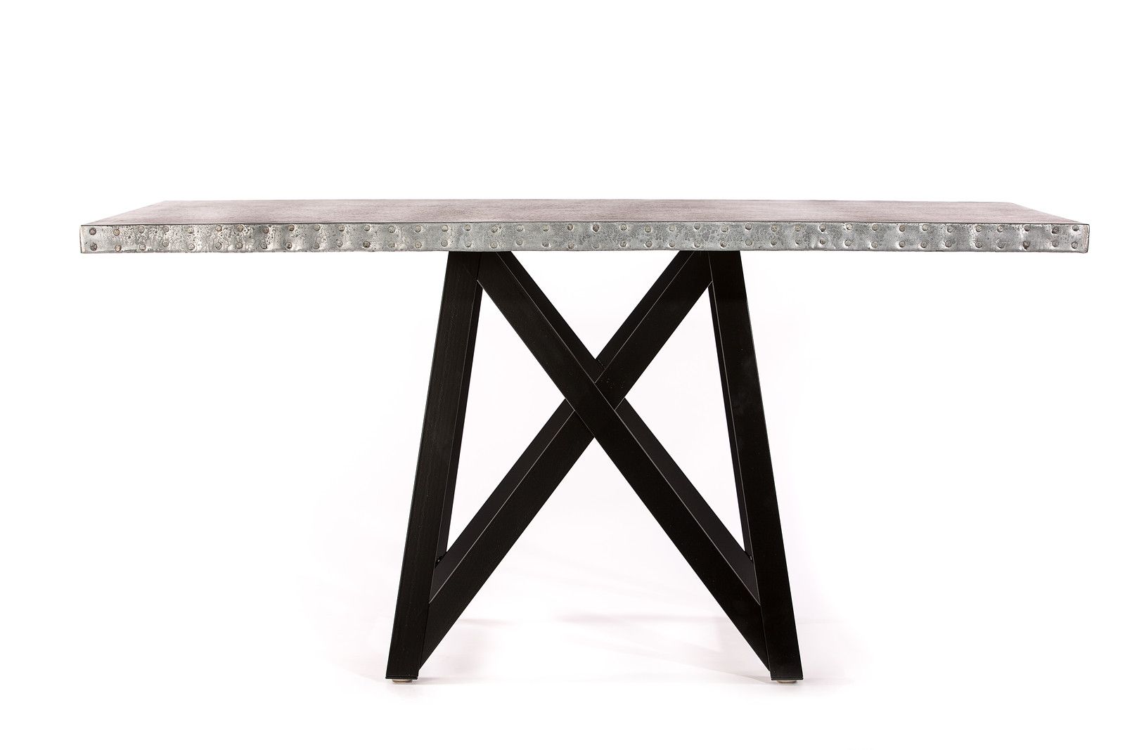 Buy Custom Made Zinc Table Zinc Dining Table The Uptown Rectangular
