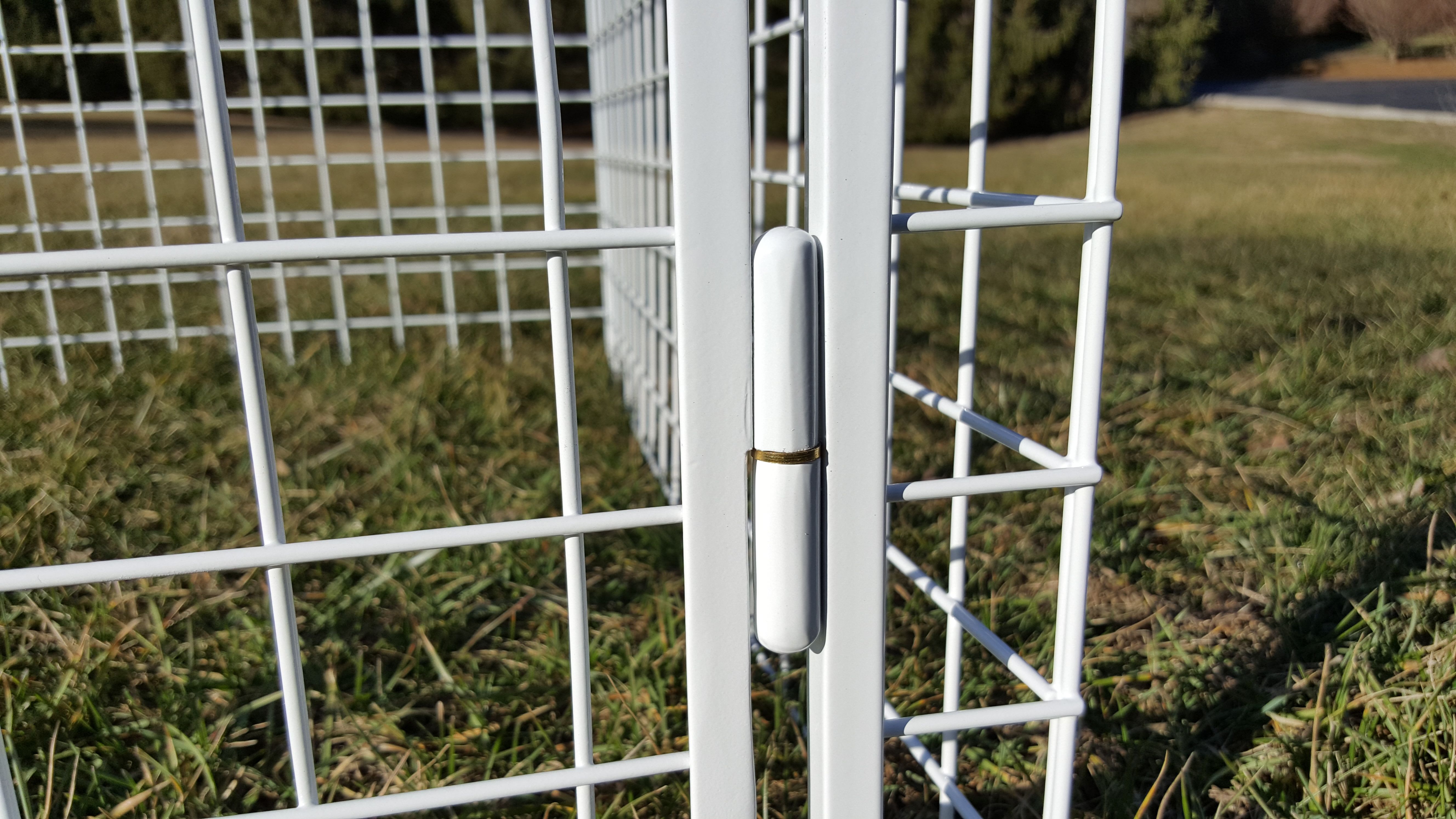 Hand Crafted Custom Welded Wire Dog Crate With Powder Coat Finish by Little Enterprises LLC