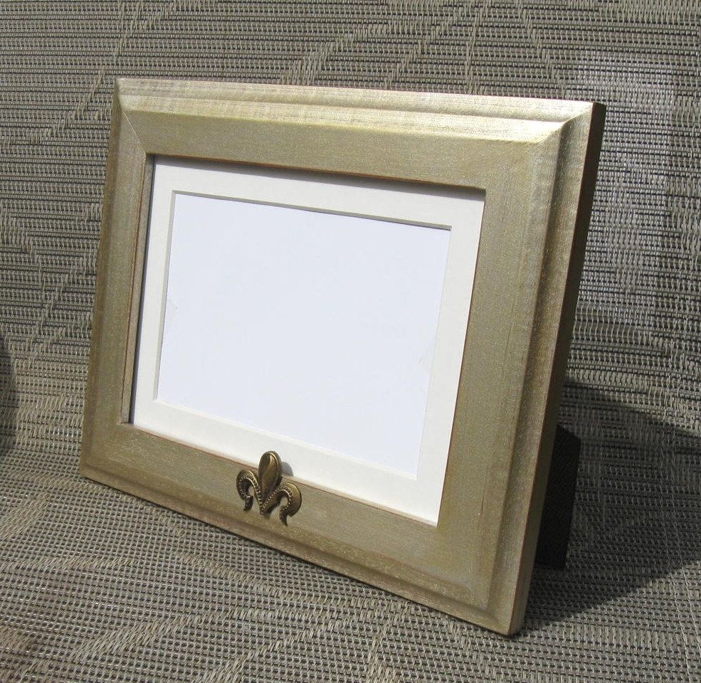 Hand Made Fleur Di Lis French Gold Photo Frame Homegoods by Brooke