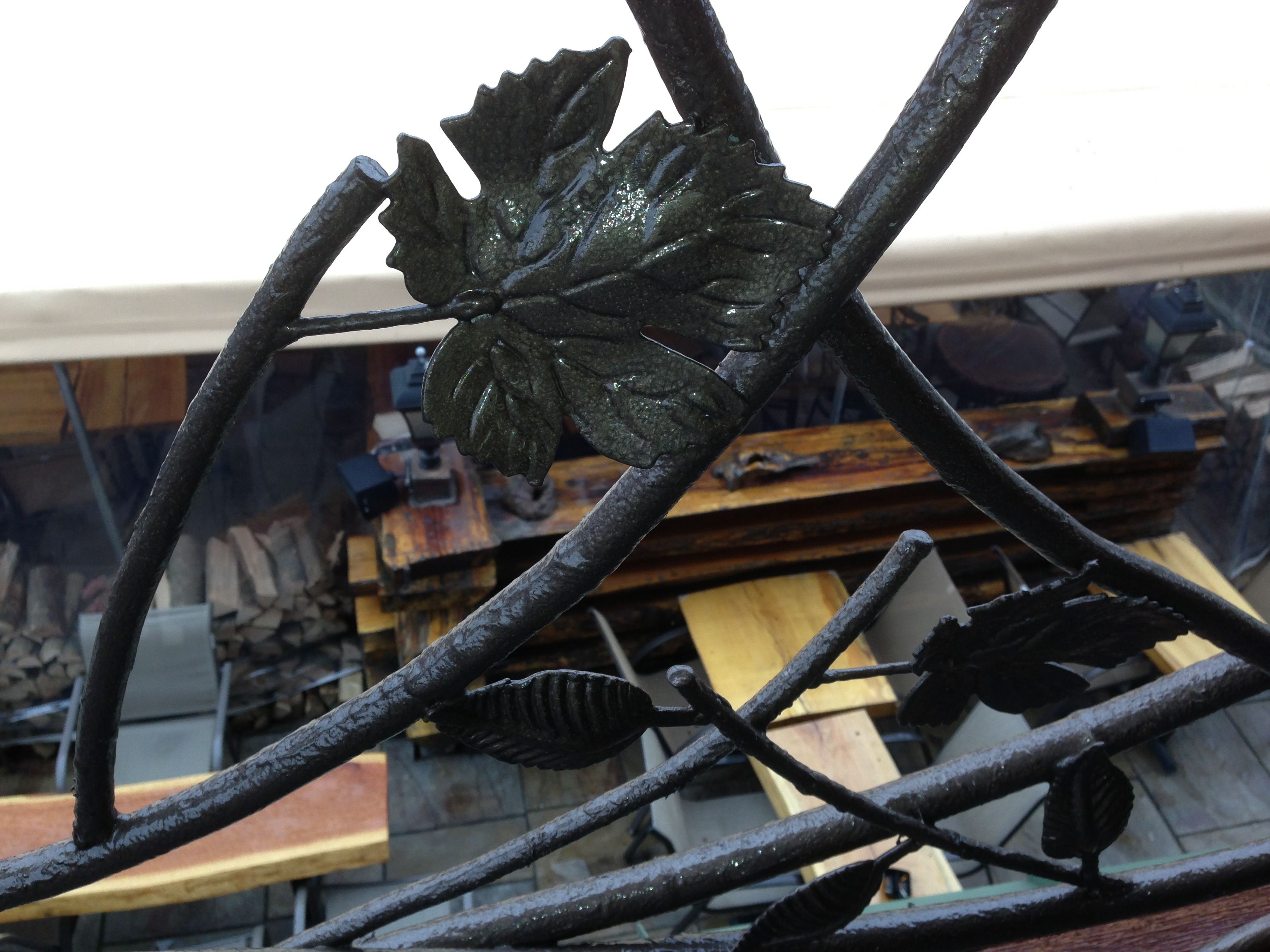 Hand Made Tree Branch Railing by Decorative Metal Works