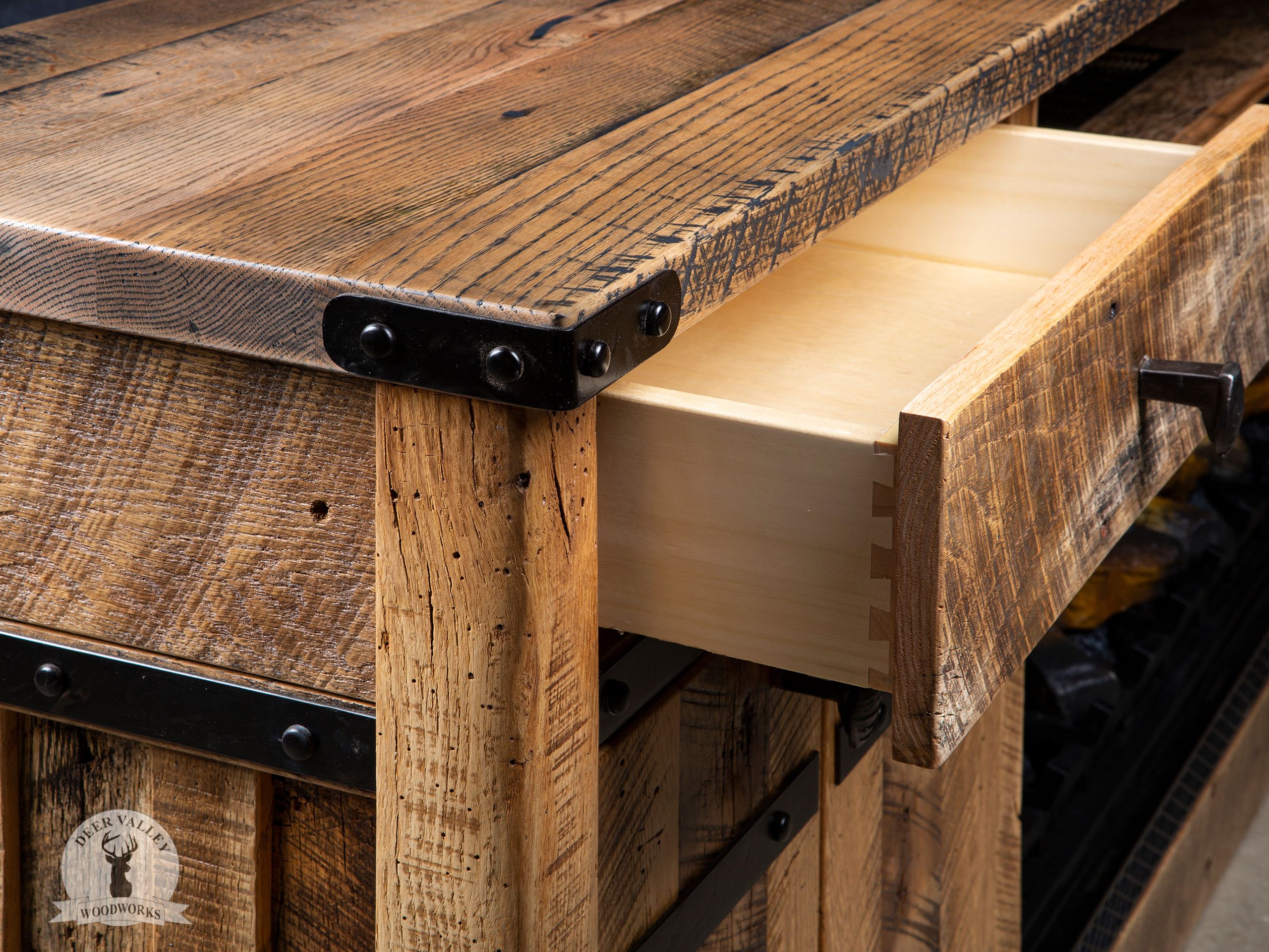 Buy Hand Crafted Reclaimed Barnwood Media Reclaimed Wood Media