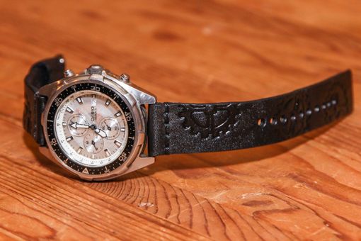 Custom Made Watch Strap Custom Tooled (Steam-Punk, Sprocket)