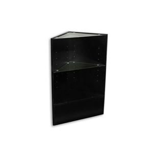 Custom Made Jet Black Corner Filler Shelves