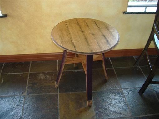 Custom Made Wine Barrel Table