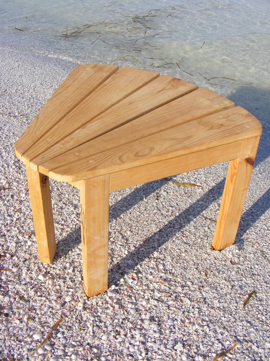Handmade Wedged Side Table - Adirondack Style by Island ...