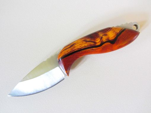 Custom Made Custom Skinner Knife - Stainless Steel Blade - Handmade Cocobolo Wood Handle