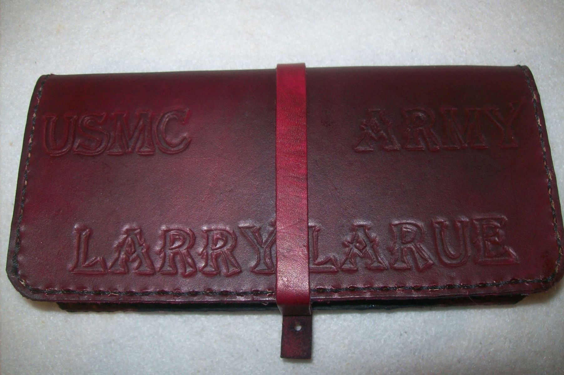 Buy Custom Made Leather Checkbook Covers, made to order from Kerry's Custom Leather