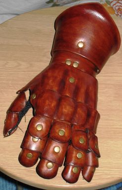 Custom Made Leather Gauntlet