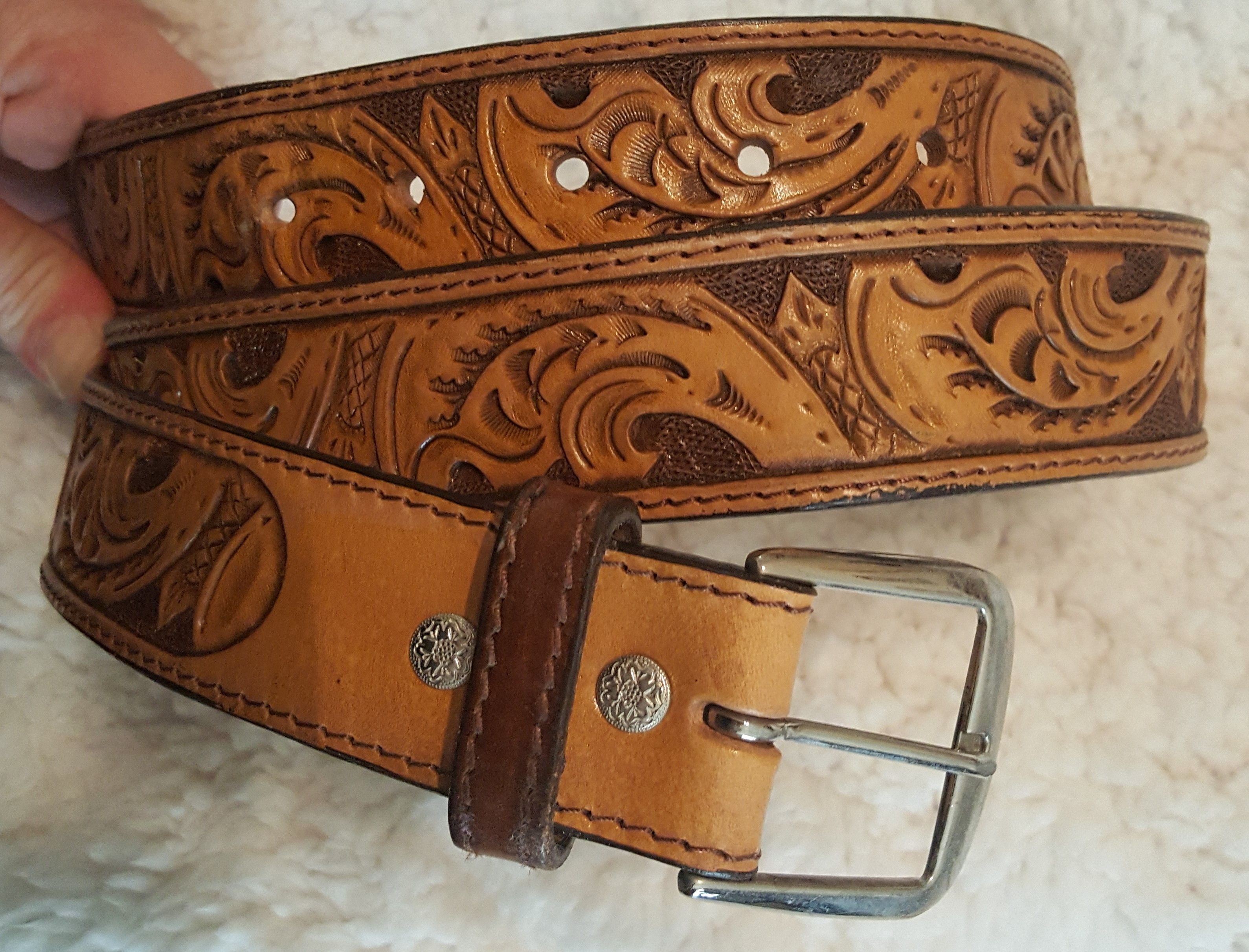 Hand Crafted Hand Tooled Belts (Made To Order) by Campbell's Custom ...
