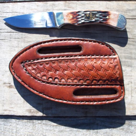 Custom Handmade Leather Knife Sheaths by Hubbard Leather | CustomMade.com
