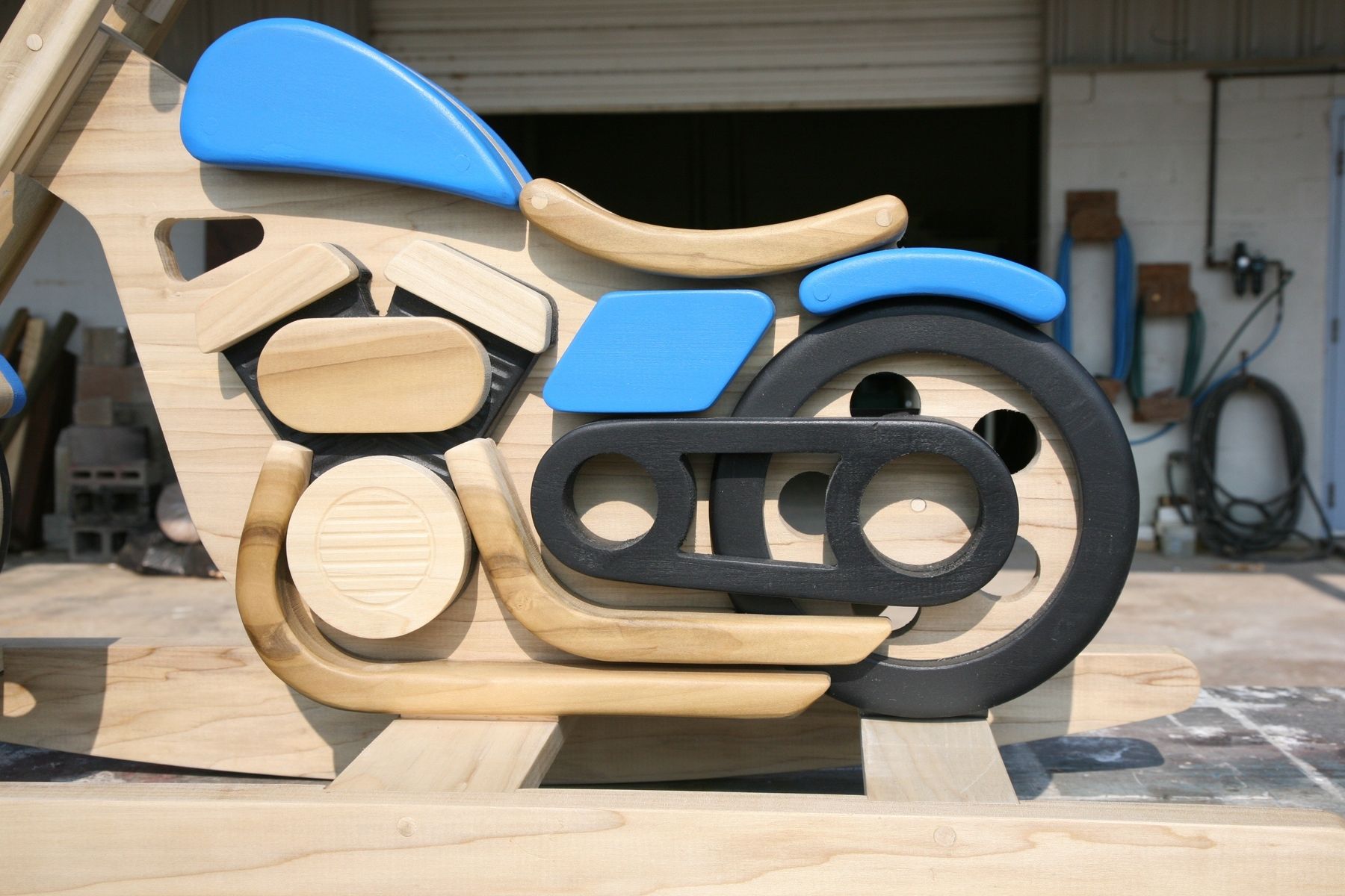 Custom Made Motorcycle Rocking Horse by Digital_Processes, Llc
