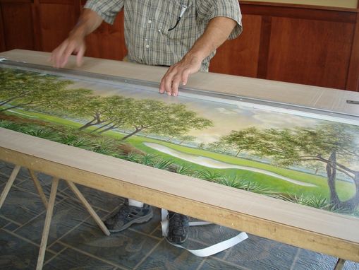 Custom Made Florida Golf Course Mural On Canvas By Visionary Mural Co.