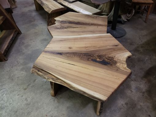 Custom Made Butternut End Table Coffee Table Or Bench Wide Crotch Grain Very Rare
