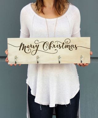 Custom Made Custom Christmas Stocking Hangers-Cr-Wwash-Xmas