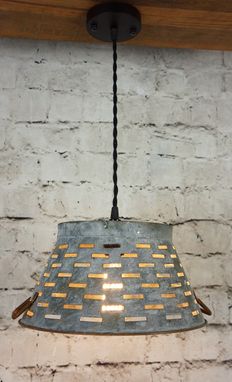Custom Made Galvanized Bucket Light