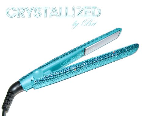 Custom Made Crystallized Flat Iron Hair Straightener Styling Bling Genuine European Crystals Bedazzled