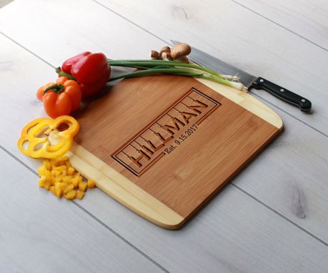 Custom Made Personalized Cutting Board, Engraved Cutting Board, Custom Wedding Gift – Cb-Bam-Hillman