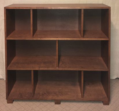 Custom Made Custom Made Solid Cherry Bookcase Or Room Divider Or Entertainment Center With Open Or Enclosed Back