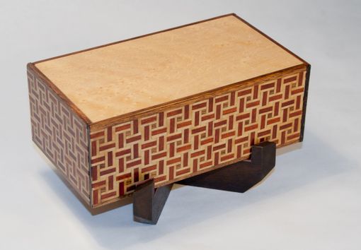 Custom Made Weave Pattern Puzzle Box