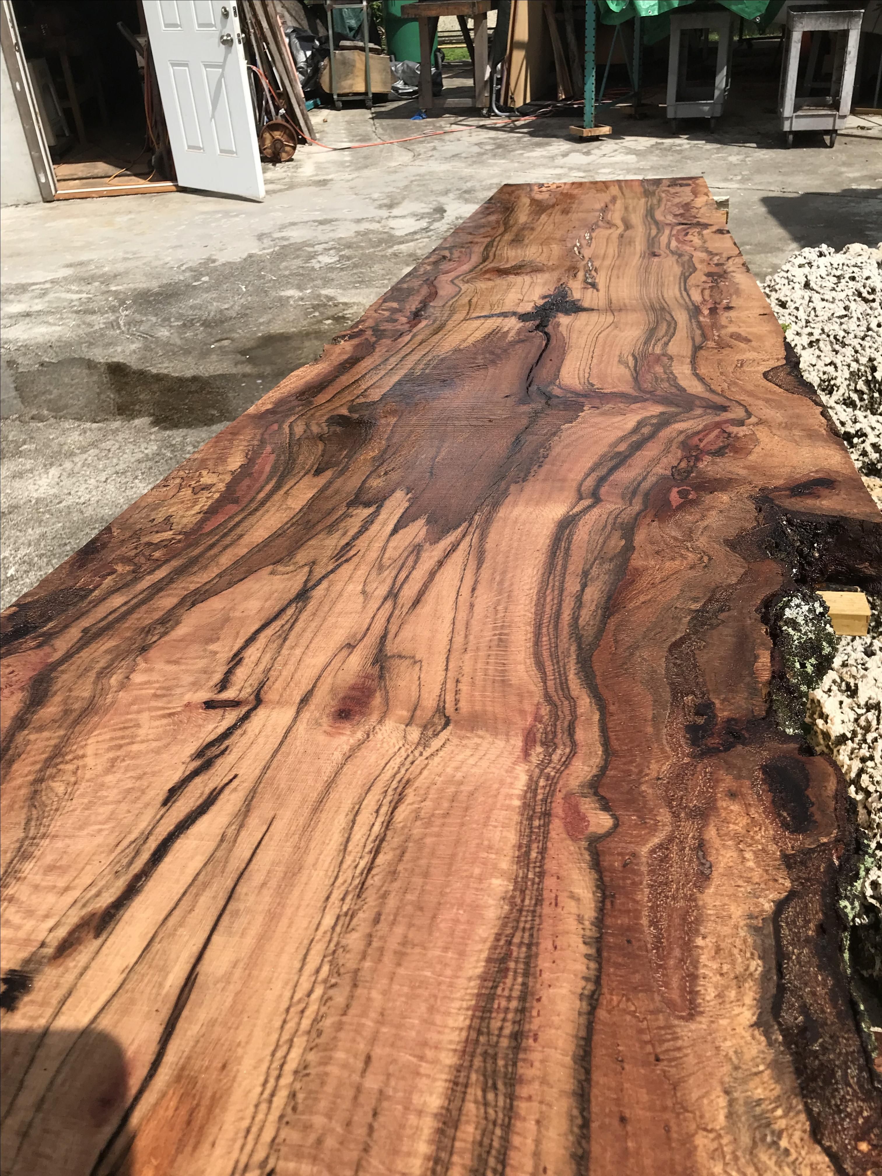 Custom Made Exotic Wood Bar Tops, Live Edge And Hand Crafted by Bear Clan Woodworking
