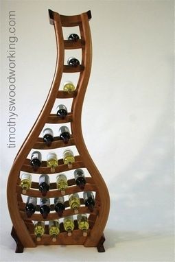 Custom Made Wine Rack: "Tipsy"