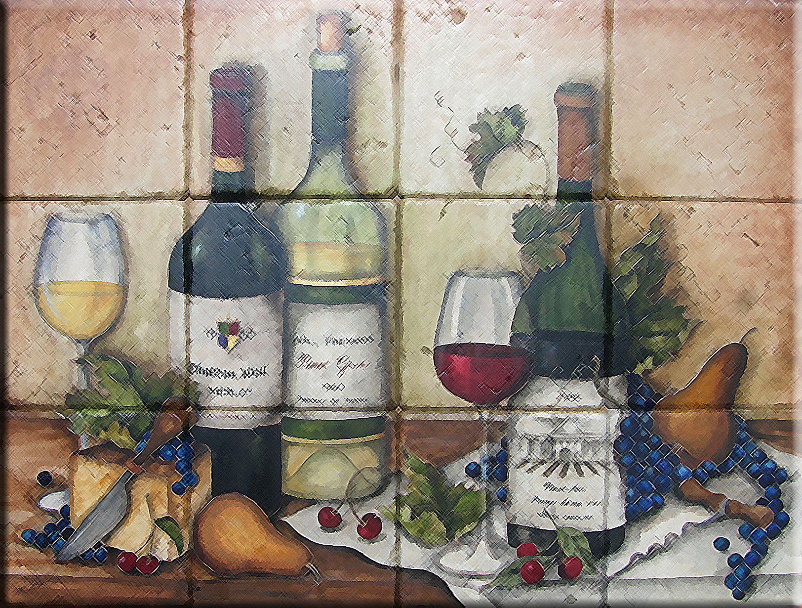 Hand Crafted Custom HandPainted Tile Murals, Backsplashes, And Accent