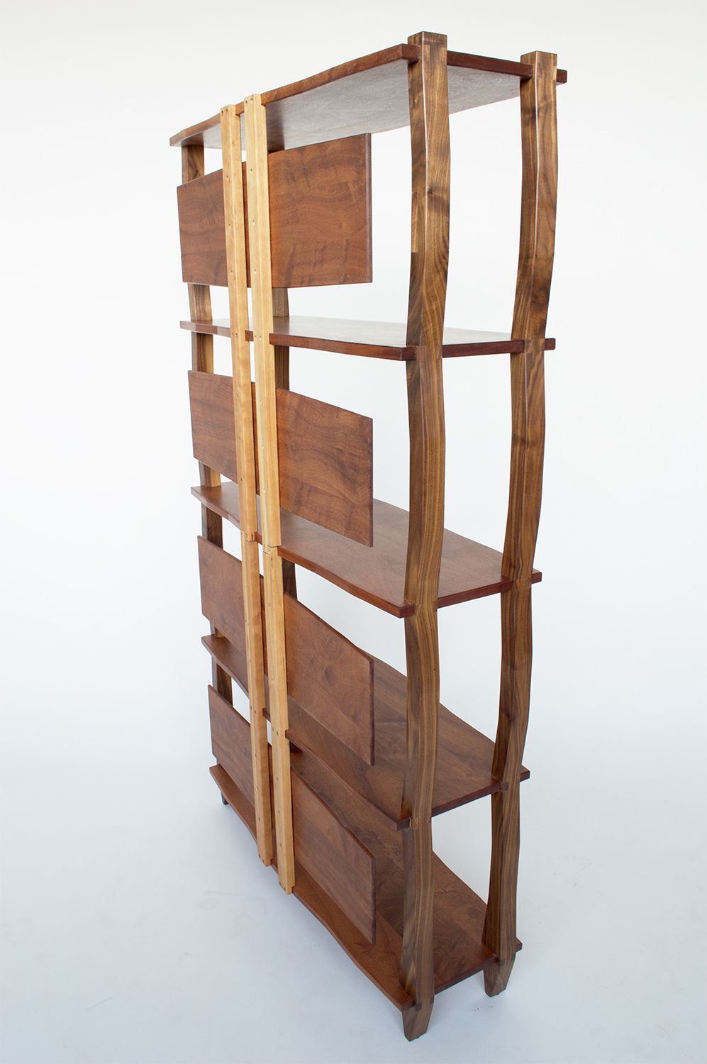 wooden bookshelf 2 feet