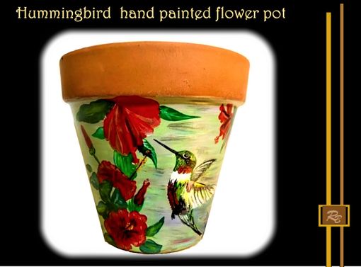 Custom Made Custom, Hand Painted, Flower Pots, Design For You, Any Size, Shape, Images,