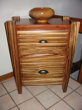 Custom Made Chest Of Drawers, Exotic Wood