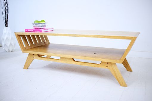 Custom Made Midcentury Coffee Table, The April; Solid Cherry