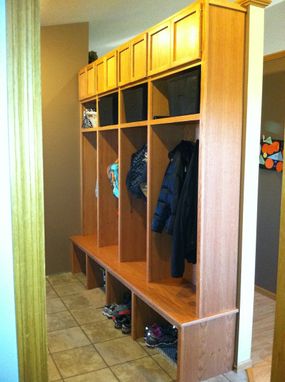 Custom Made Mud Room Lockers