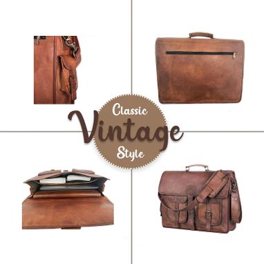 Custom Made Leather Briefcase Laptop Messenger Bag Best Computer Satchel Handmade Bags For Men And Women