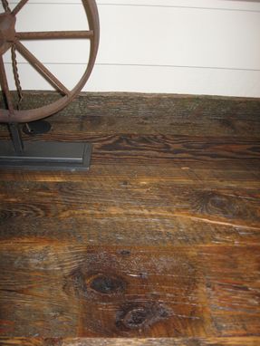 Custom Made Reclaimed Lumber Weathered Wood Desk Surface