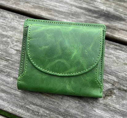 Custom Made Handmade Multicolor Genuine Leather Small Wallet
