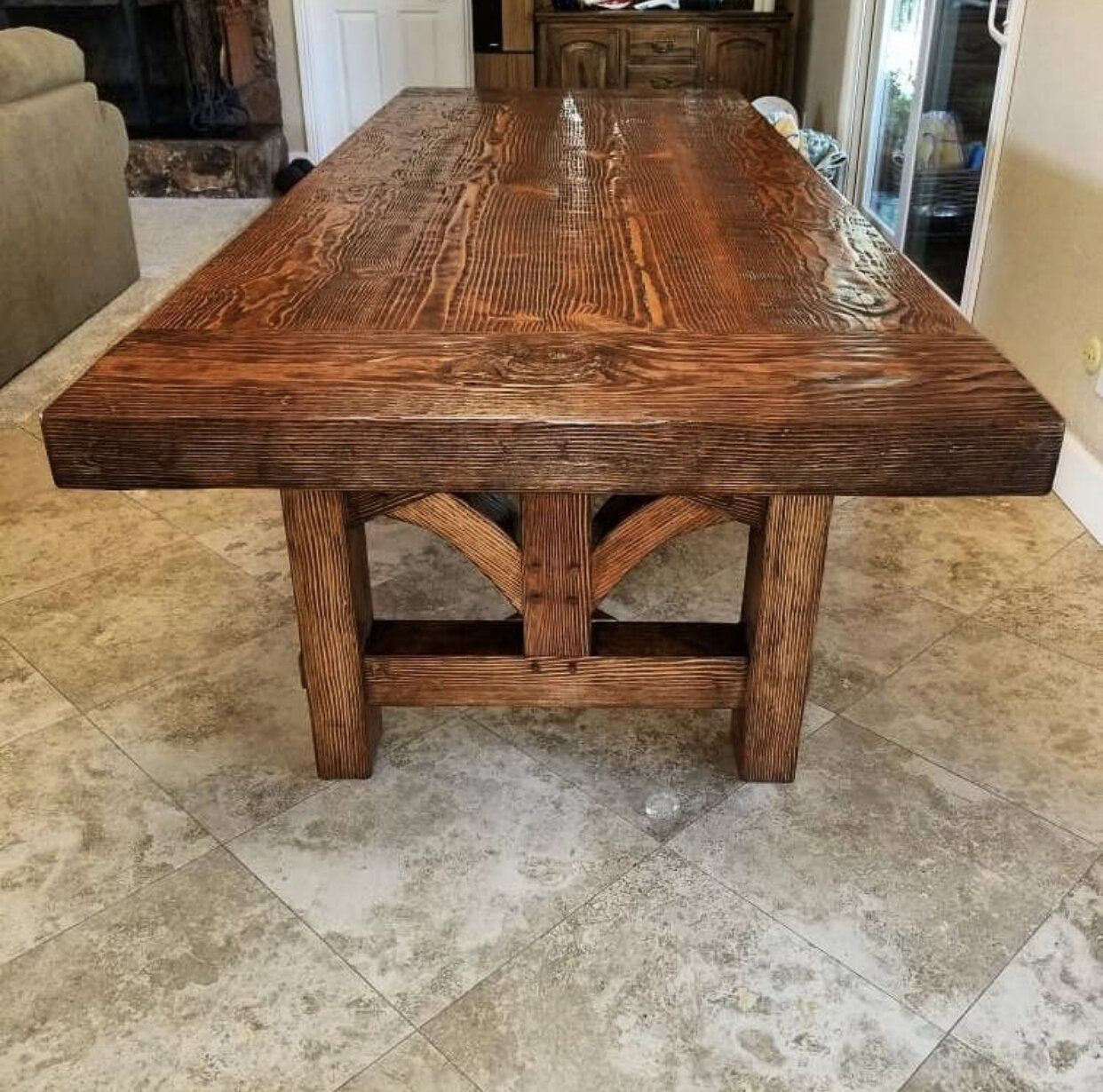 Hand Crafted Extendable Farmhouse Dining Table by Prodigy Built