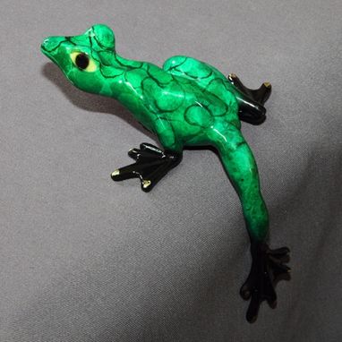 Custom Made Fantastic Bronze Frog Figurine Statue Sculpture Art / Limited Edition / Signed & Numbered