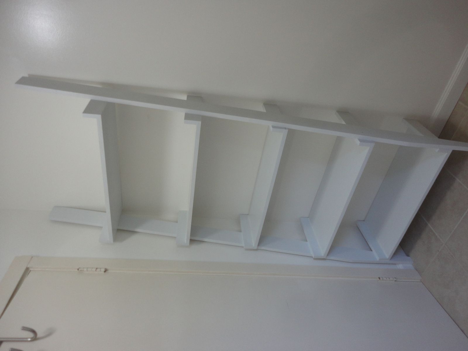 Hand Made Angled Ladder Shelf by Marandola Custom Furnishings