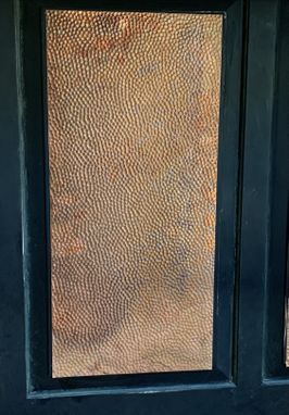 Custom Made Hammered Copper Panels